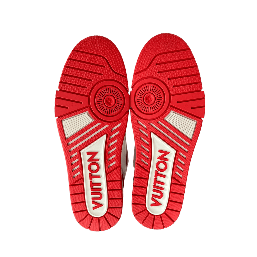Louis Vuitton White & Red Paris Exclusive Trainer - Morely TrendsLouis Vuitton Type here:)