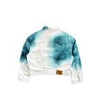 Louis Vuitton White & Turquoise LV Spray Denim Jacket - Morely TrendsLouis Vuitton Type here:)