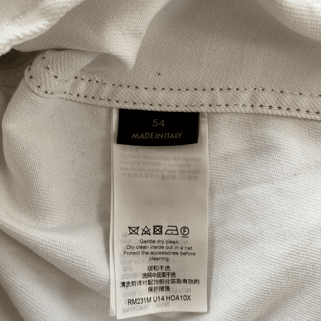 Louis Vuitton White & Turquoise LV Spray Denim Jacket - Morely TrendsLouis Vuitton Type here:)