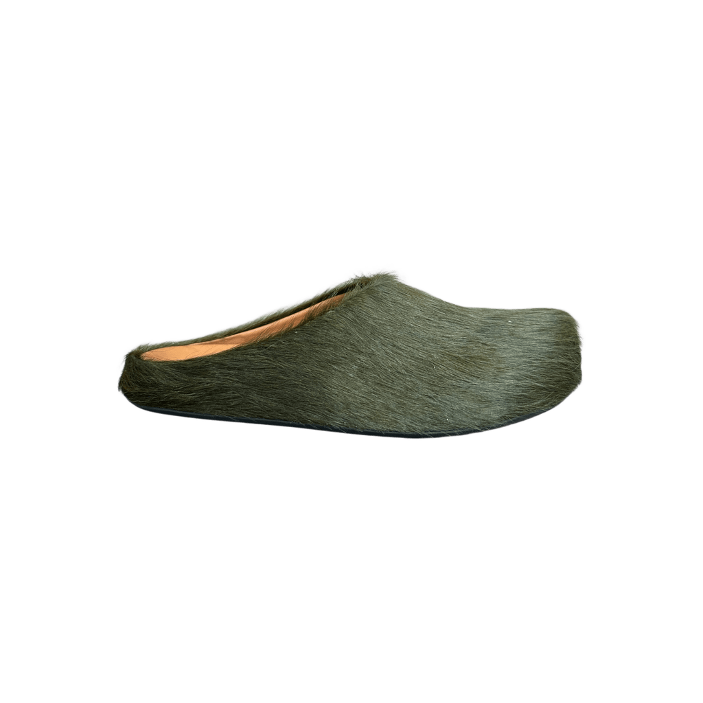 Marni Olive Calfskin Fussbett Sabot Slides - Morely TrendsMarni Type here:)