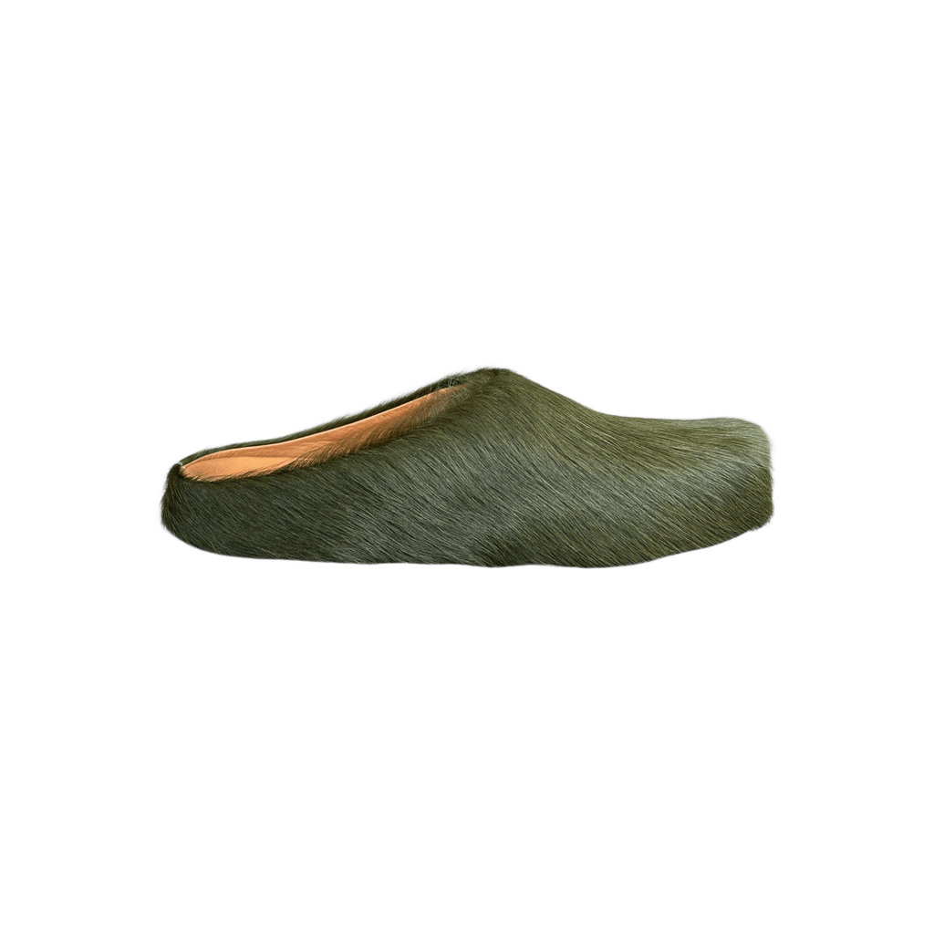 Marni Olive Calfskin Fussbett Sabot Slides - Morely TrendsMarni Type here:)