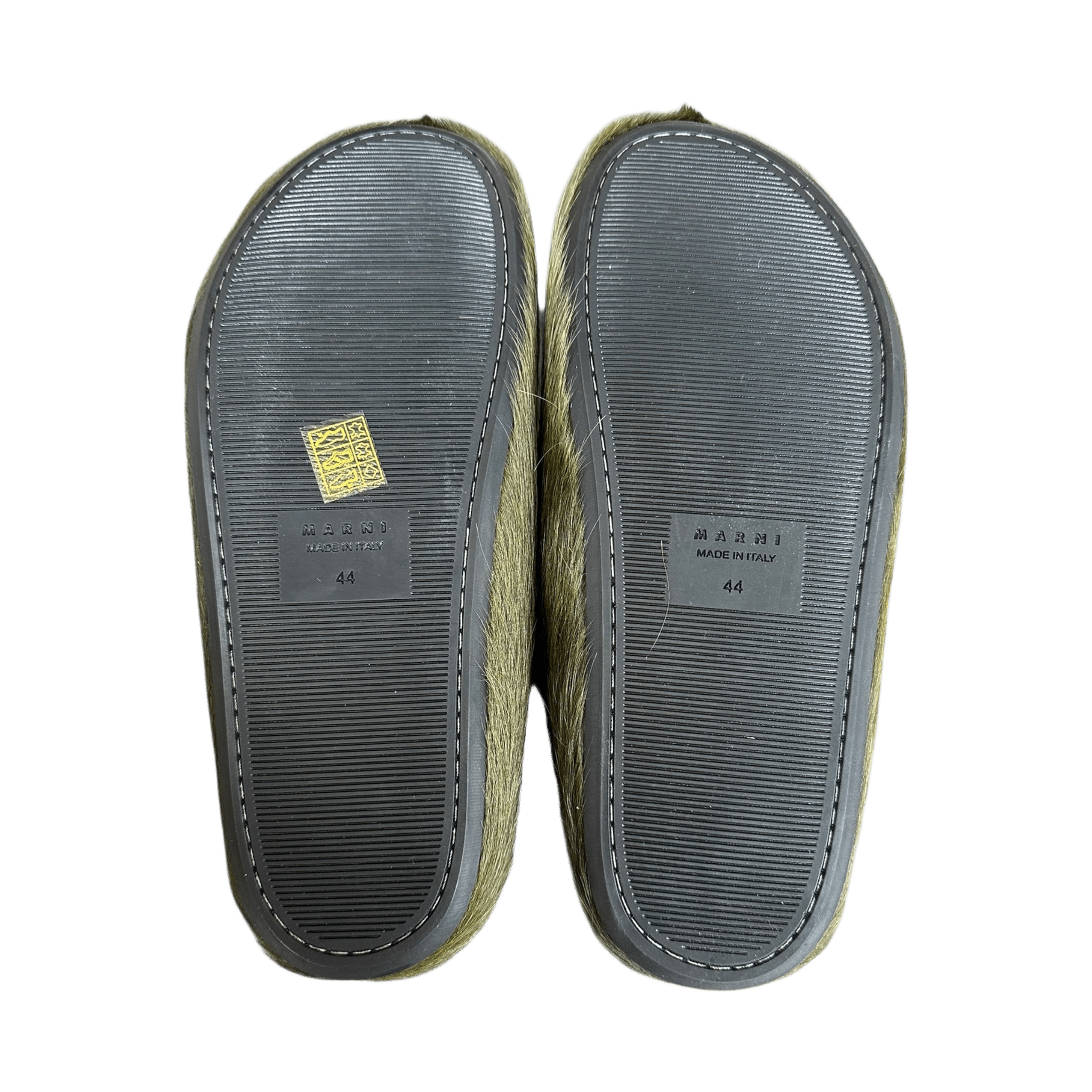 Marni Olive Calfskin Fussbett Sabot Slides - Morely TrendsMarni Type here:)