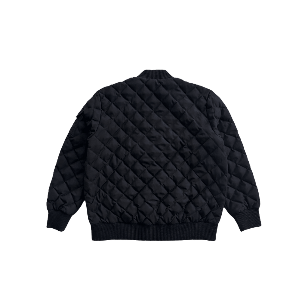 Moncler Navy Algeiba Quilted Bomber Jacket - Morely TrendsMoncler Type here:)