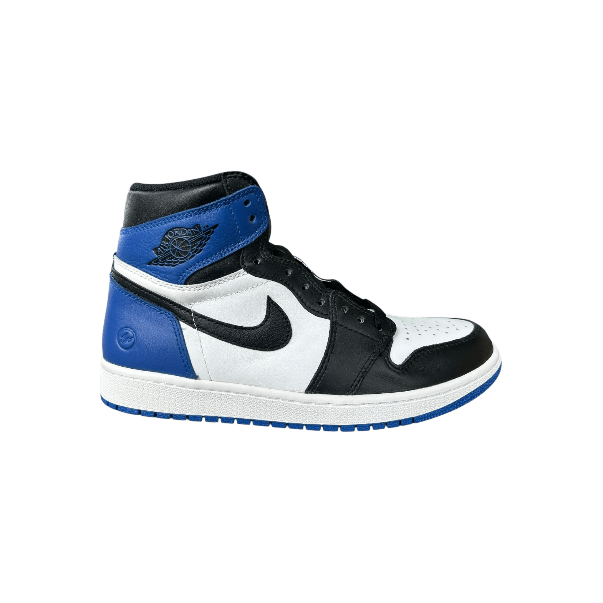 Nike Fragment Blue & White Air Jordan 1 High Top Sneakers - Morely TrendsNike Type here:)