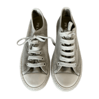 Prada Olive Triangle Logo Canvas Sneakers - Morely TrendsPrada Type here:)