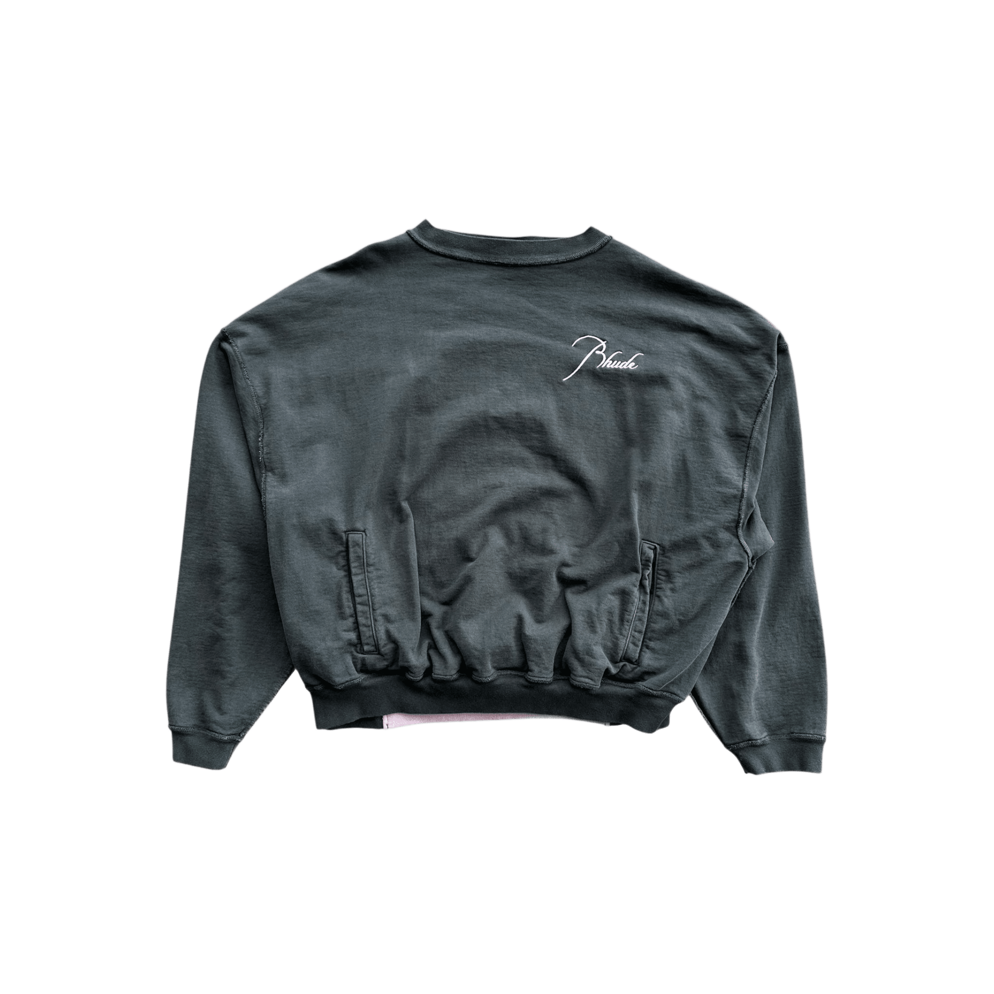 Rhude White & Pink Logo Panel Sweater - Morely TrendsRhude Type here:)