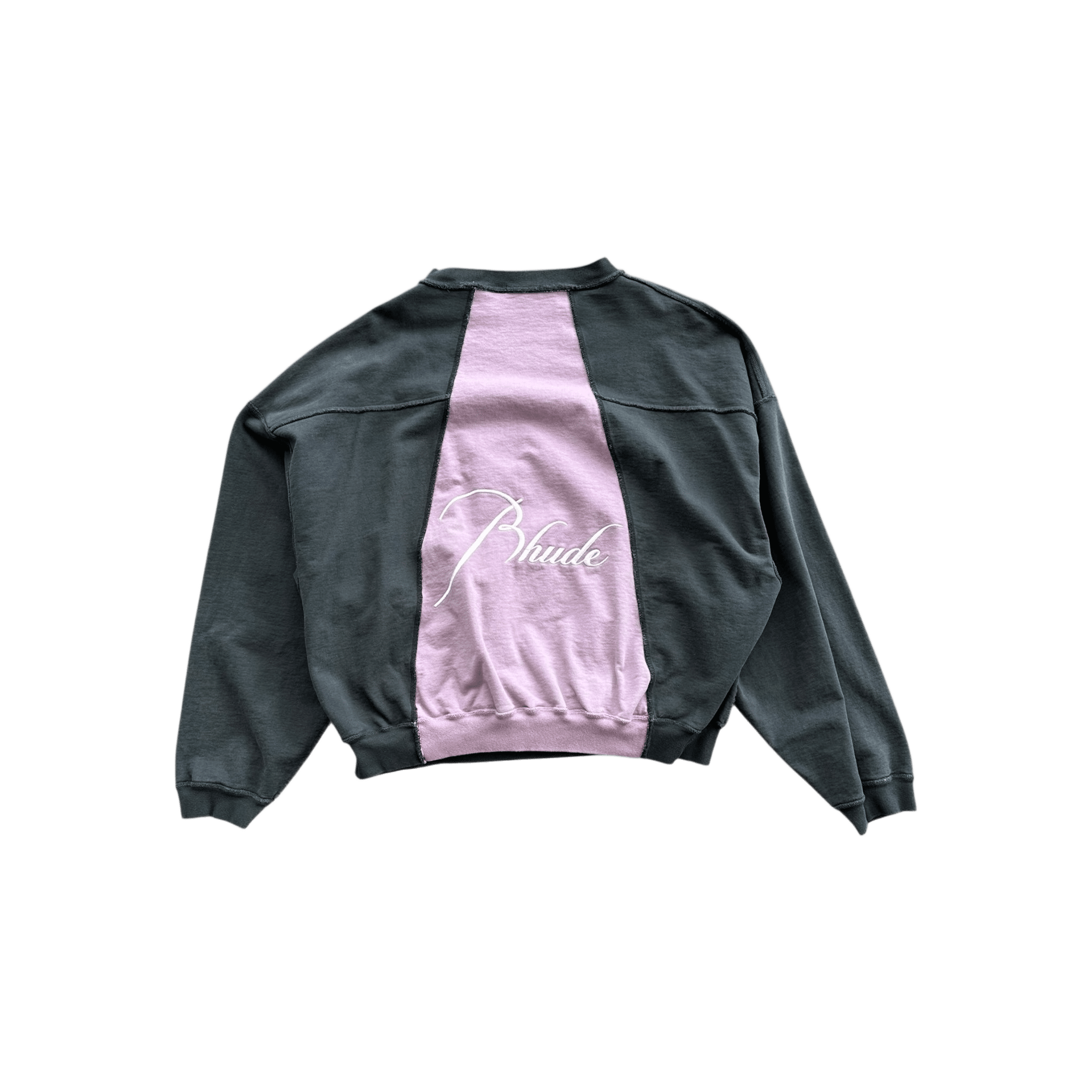 Rhude White & Pink Logo Panel Sweater - Morely TrendsRhude Type here:)