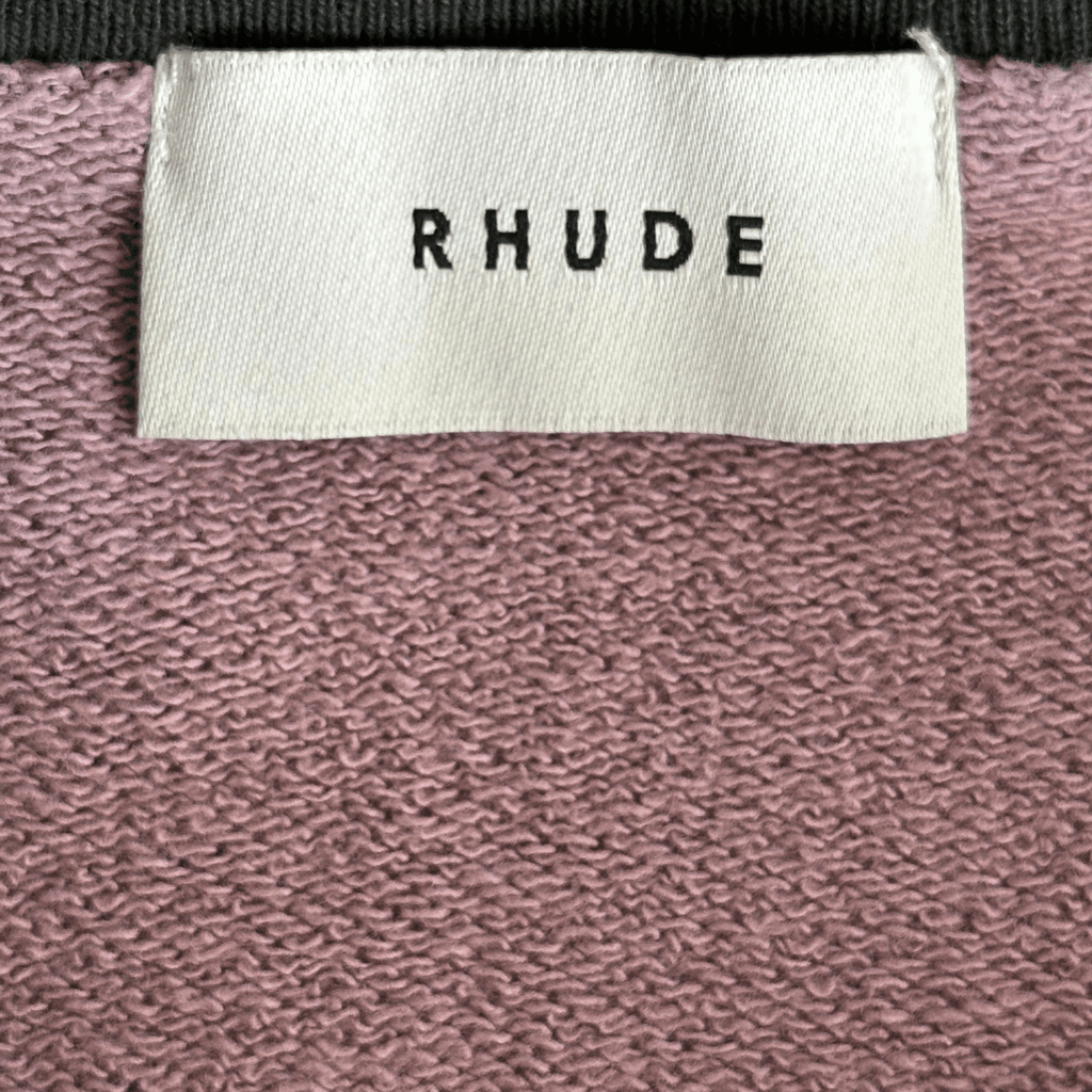 Rhude White & Pink Logo Panel Sweater - Morely TrendsRhude Type here:)