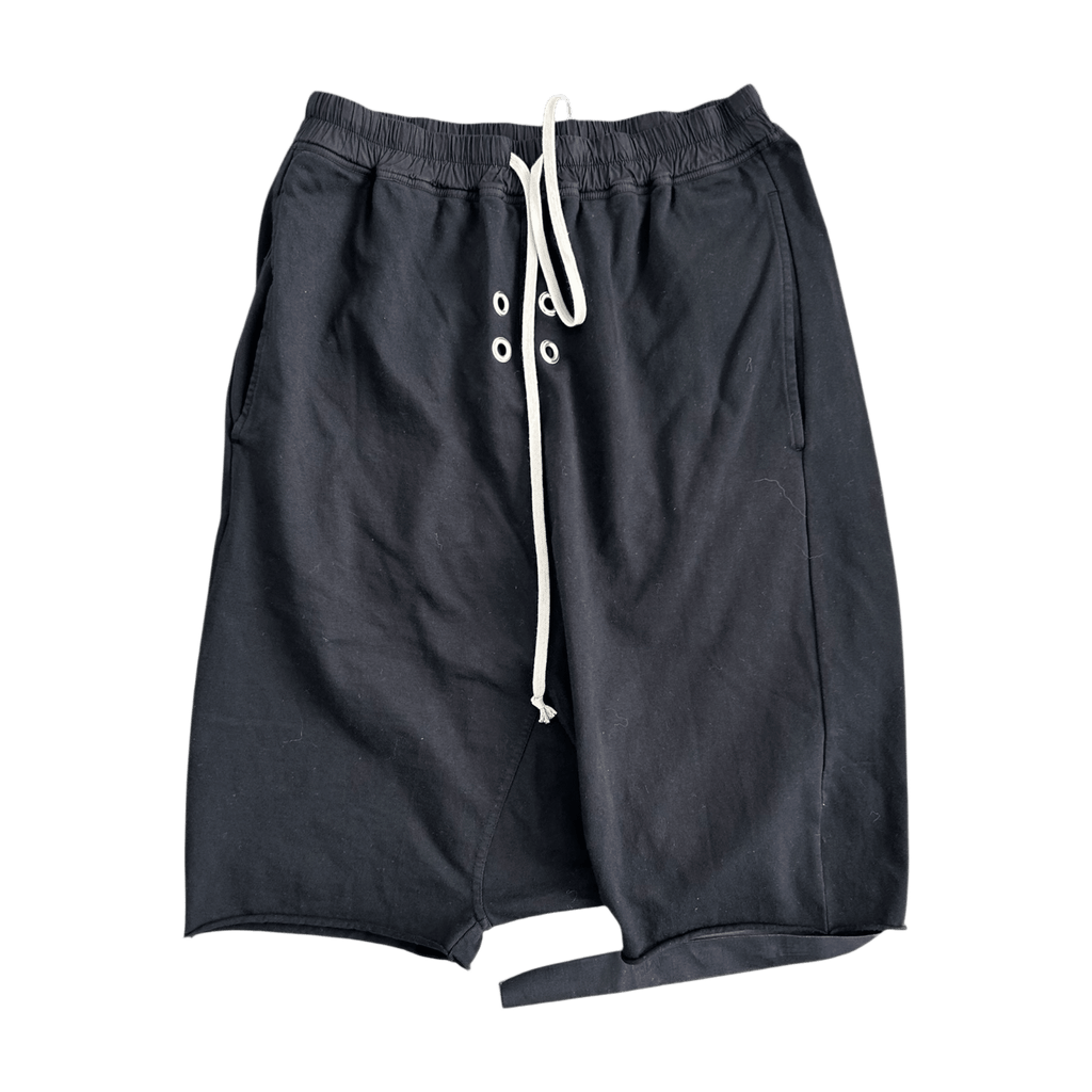 Rick Owens Black Gimp Pod Shorts - Morely TrendsRick Owens Type here:)