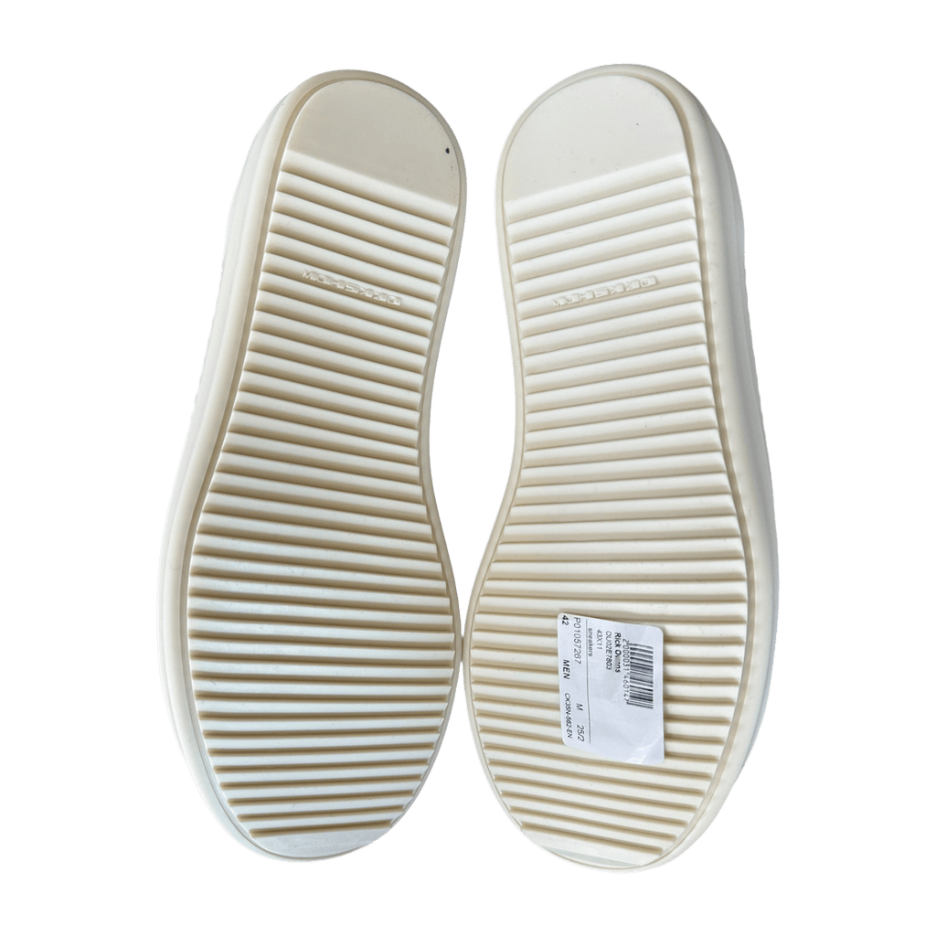 Rick Owens Brown & White Vintage Low Top Sneakers - Morely TrendsRick Owens Type here:)