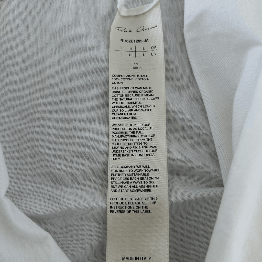 Rick Owens White Level T-Shirt - Morely TrendsRick Owens Type here:)