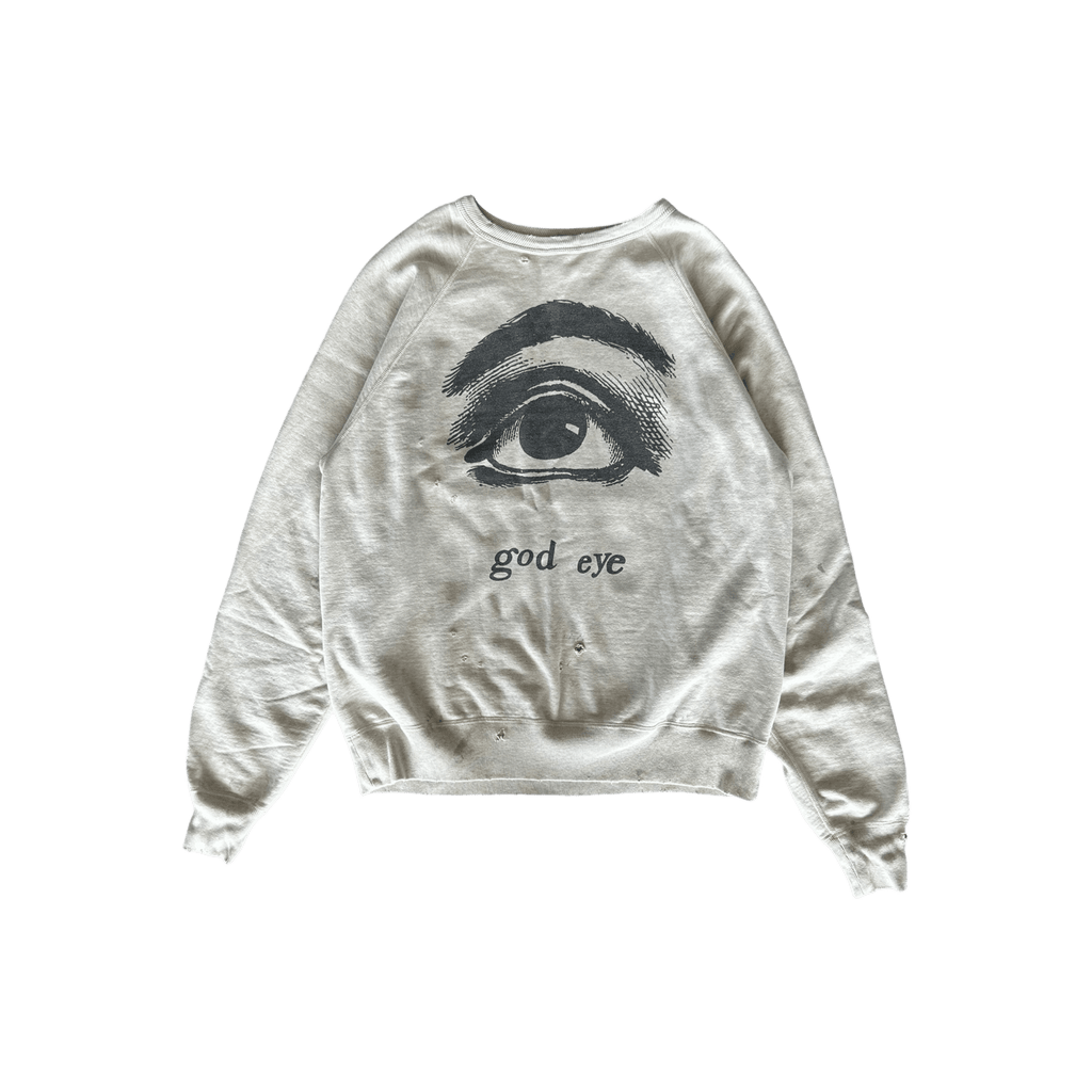 Saint Michael White God Eye Graphic Sweatshirt - Morely TrendsSaint Michael Type here:)
