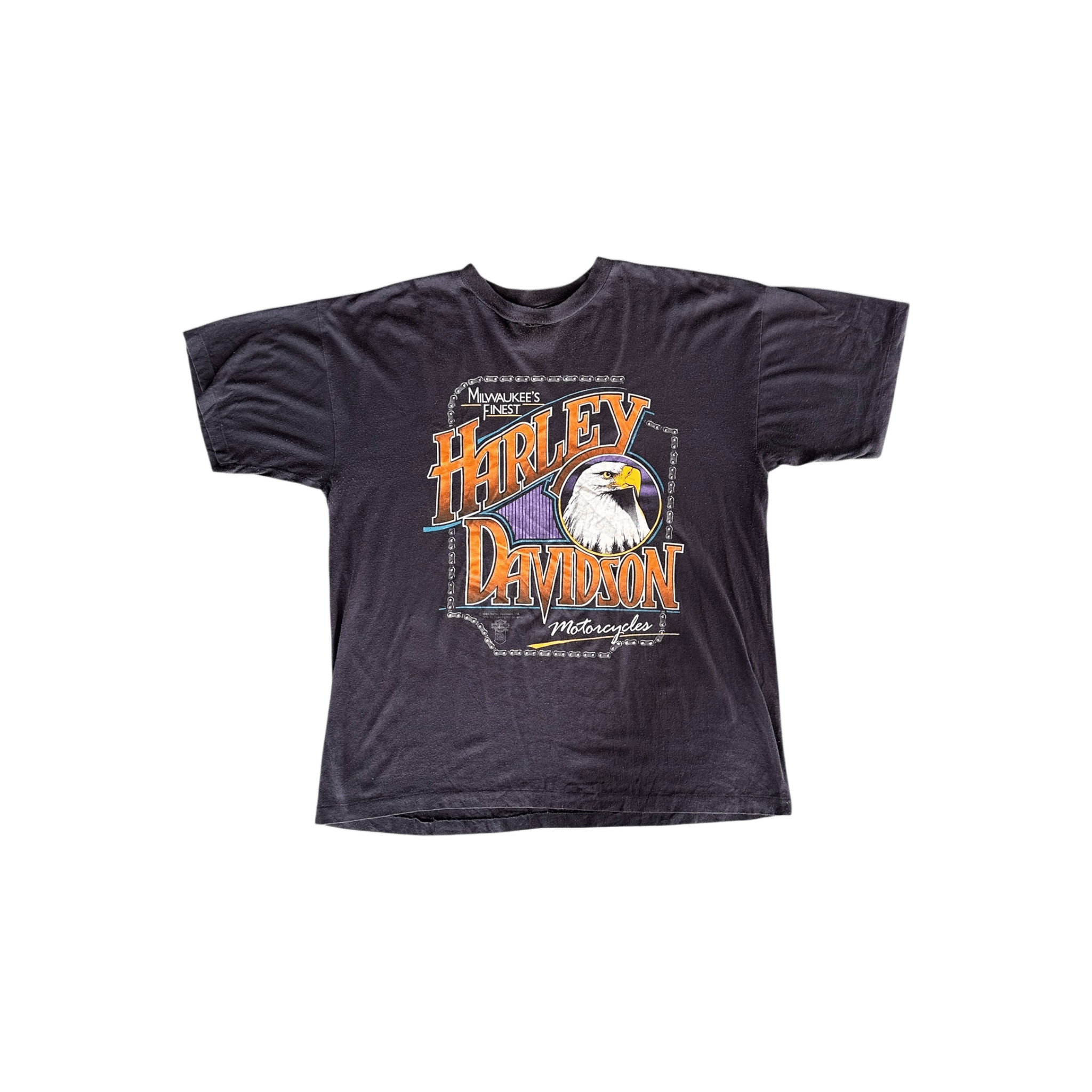 Vintage Black Harley - Davidson Milwaukee Graphic T-Shirt - Morely TrendsVintage Type here:)