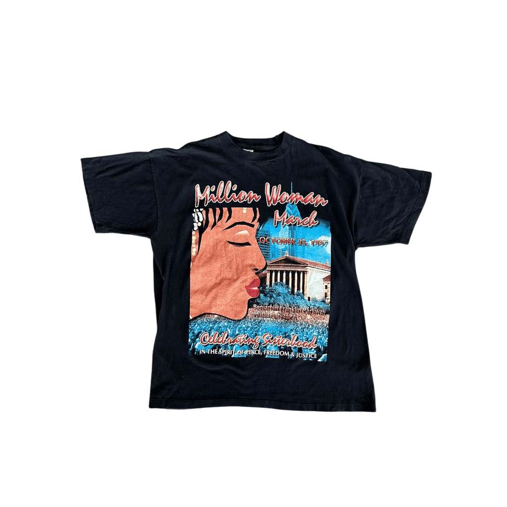 Vintage Black Million Woman March Graphic T-Shirt - Morely TrendsVintage Type here:)