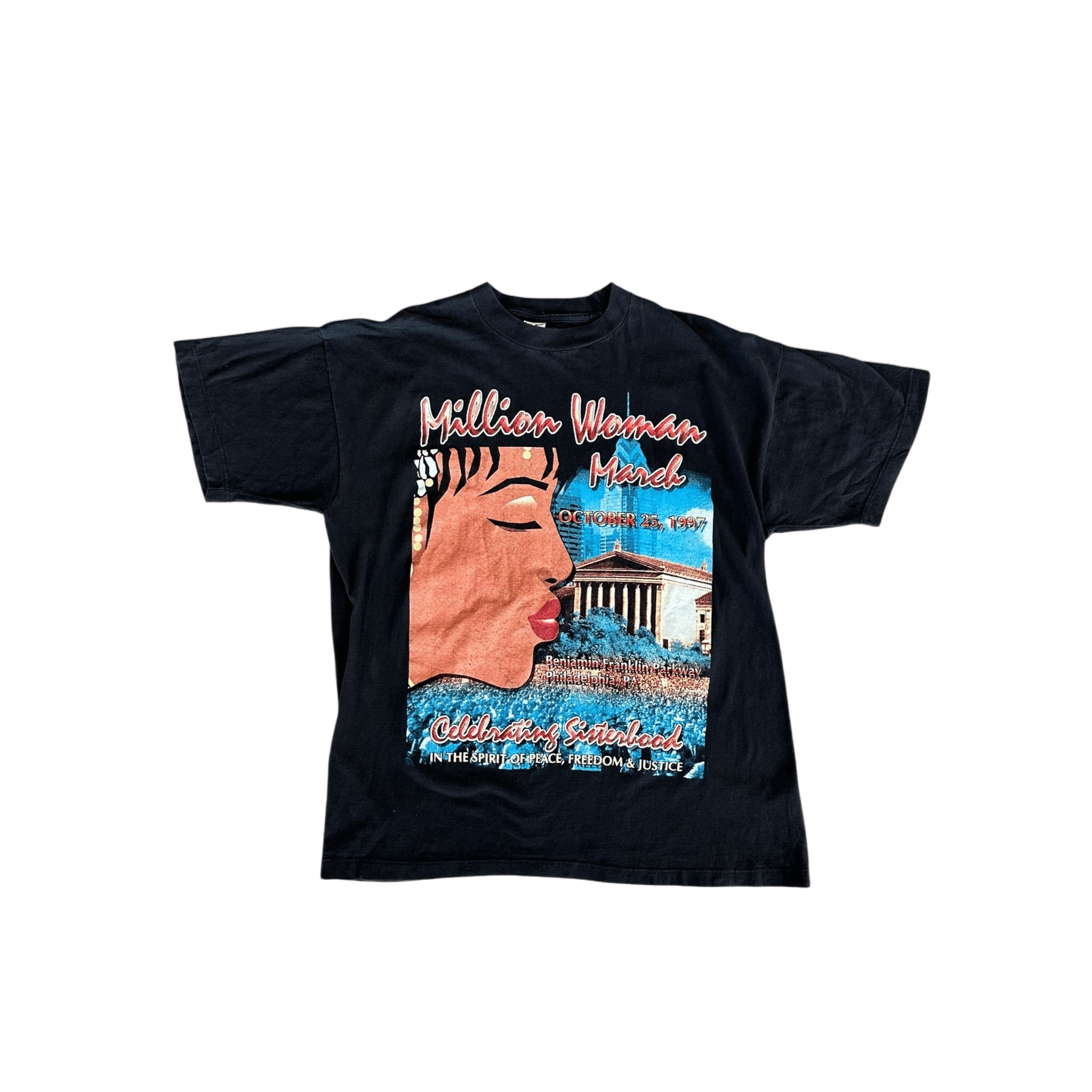 Vintage Black Million Woman March Graphic T-Shirt - Morely TrendsVintage Type here:)