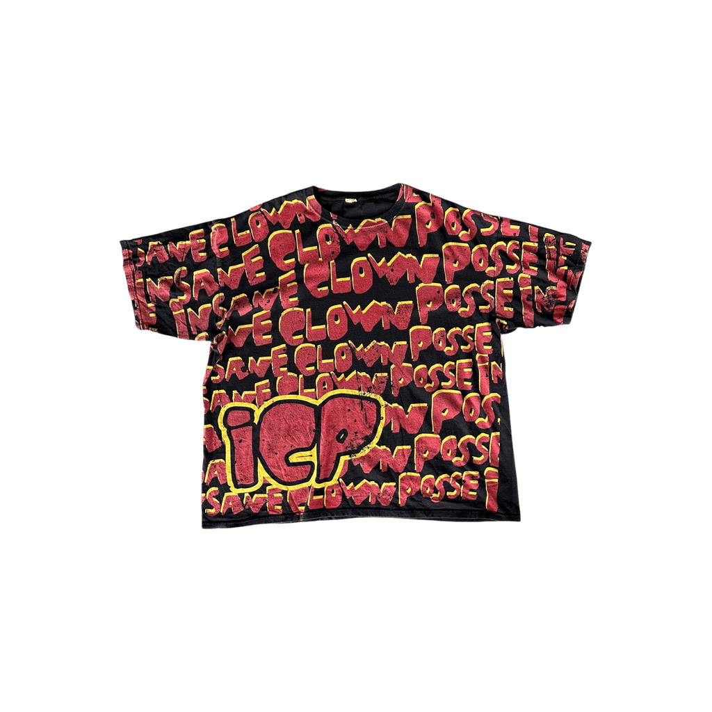 Vintage Black & Red Insane Clown Posse Graphic T-Shirt - Morely TrendsVintage Type here:)