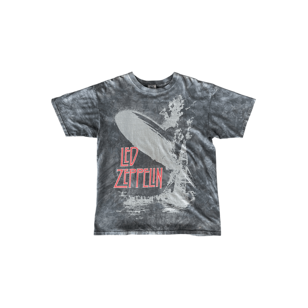 Vintage Grey Stone Dyed Led Zeppelin Graphic T-Shirt - Morely TrendsVintage Type here:)