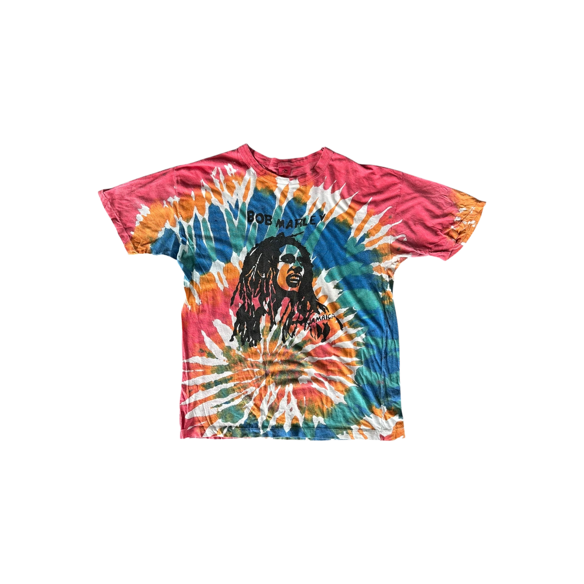 Vintage Tie - Dye Bob Marley Jamaica T-Shirt - Morely TrendsVintage Type here:)