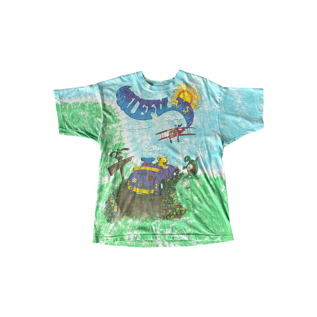 Vintage Tie - Dye Grateful Dead Spring Tour T-Shirt - Morely TrendsVintage Type here:)