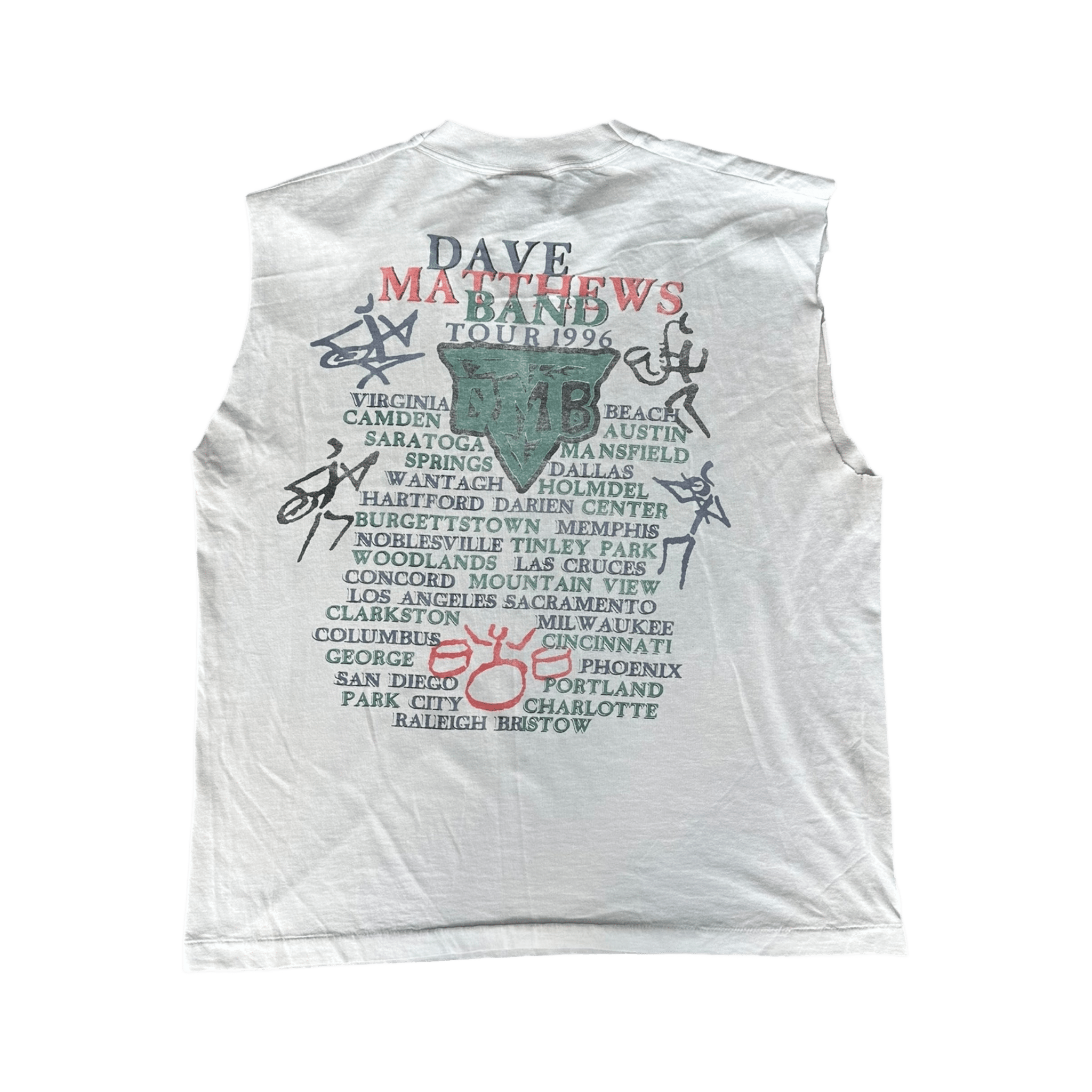 Vintage White Dave Matthews Band Crash Tour T-Shirt - Morely TrendsVintage Type here:)
