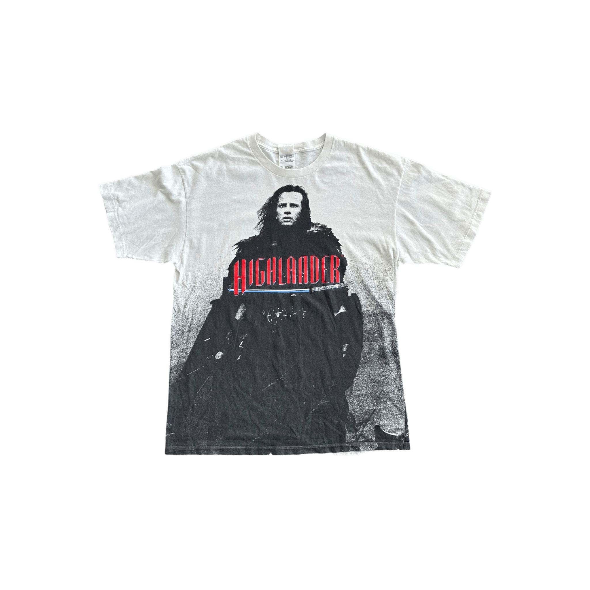 Vintage White Highlander Movie Promotion T-Shirt - Morely TrendsVintage Type here:)