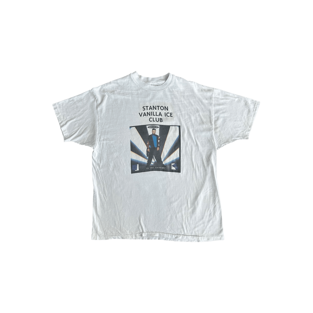 Vintage White Vanilla Ice Mind Blowin Album T-Shirt - Morely TrendsVintage Type here:)